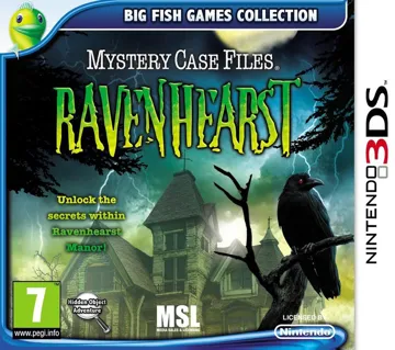 Mystery Case Files - Ravenhearst (Europe) (En,Fr,De,Nl) box cover front